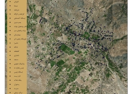 ژئودیتایس شهر کرج شامل لایه های اصلی شهری بصورت شیپفایل نقطه ای GIS shapefile urban layers in Karaj Geodatabase