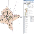 ژئودیتایس شهر ساری شامل لایه های اصلی شهری بصورت شیپفایل نقطه ای Geodatabase of urban GIS layers of Sari City - point shapefiles