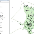 ژئودیتابیس شهر قزوین شامل لایه های اصلی شهری بصورت شیپفایل نقطه ای (Feature Class)
