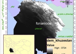 موقعیت نقشه دم استان خوزستان در نقشه کشور ایران فوری آموز