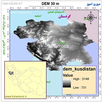موقعیت نقشه دم استان کردستان و سایر همسایگان