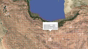 شیت های نقشه 50 هزارم گوگل ارث