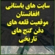 موقعیت سایت ها ی باستانی و نقشه قلعه های شاهان قدیم در افغانستان
